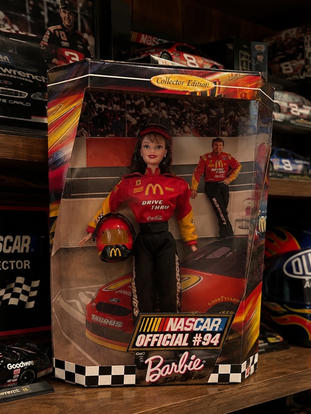Barbie NASCAR #94 McDonald's Red and Black Racing Doll